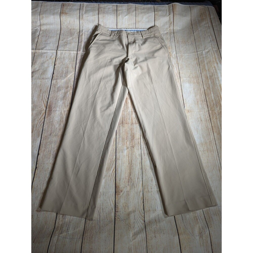 Footjoy Pants Mens 30x32 Beige Golf Performance Flat Front Stretch Lightweight